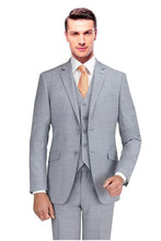 Mantoni Mantoni Solid Light Grey Suit (2-Piece Set)