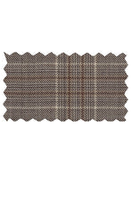 Mantoni Mantoni Tan & Brown Windowpane Suit (2-Piece Set)