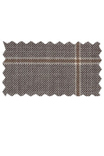 Mantoni Mantoni Tan & Camel Windowpane Suit (2-Piece Set)