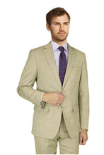 Mantoni Mantoni Tan Sharkskin Suit (2-Piece Set)