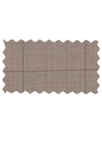 Mantoni Mantoni Tan Windowpane Suit (2-Piece Set)