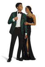 Mark of Distinction "Aries" Forest Green Paisley Shawl Tuxedo Jacket (Separates)