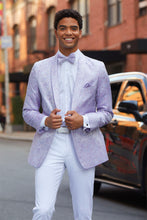 Mark of Distinction "Aries" Lilac Paisley Shawl Tuxedo Jacket (Separates)