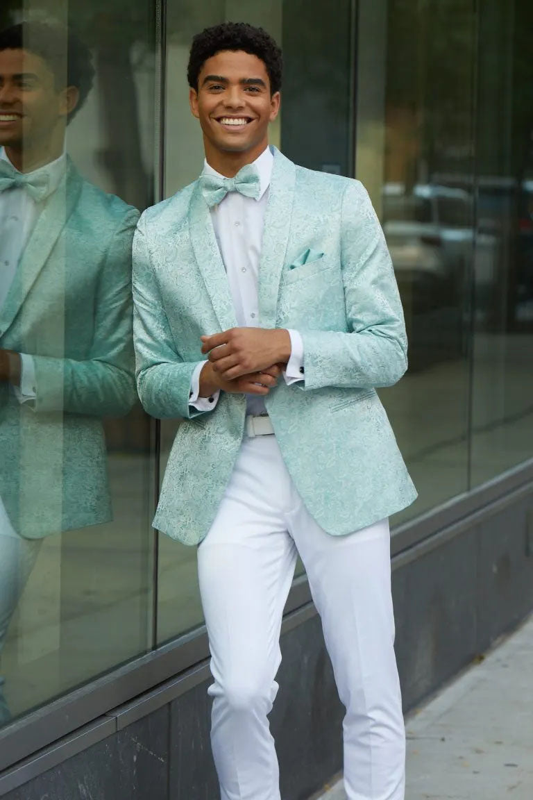 Mark of Distinction "Aries" Waterfall Paisley Shawl Tuxedo Jacket (Separates)