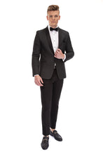 Mark of Distinction "Austin Diamond" Black Shawl Tuxedo Jacket (Separates)