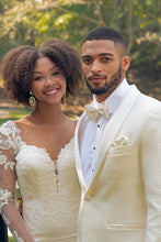 Mark of Distinction "Austin Diamond" Ivory Shawl Tuxedo Jacket (Separates)