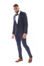 Mark of Distinction "Austin Diamond" Navy Shawl Tuxedo Jacket (Separates)