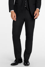 Mark of Distinction "Metro" Black Luxury Wool Blend Suit Pants