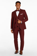 Mark of Distinction "Metro" Burgundy Suit Jacket (Separates)