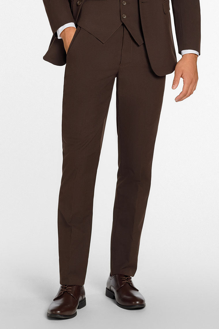 Mark of Distinction "Metro" Chocolate Luxury Blend Suit Pants