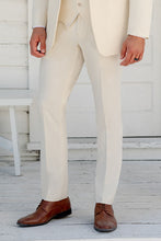 Mark of Distinction "Metro" Creme Luxury Blend Suit Pants