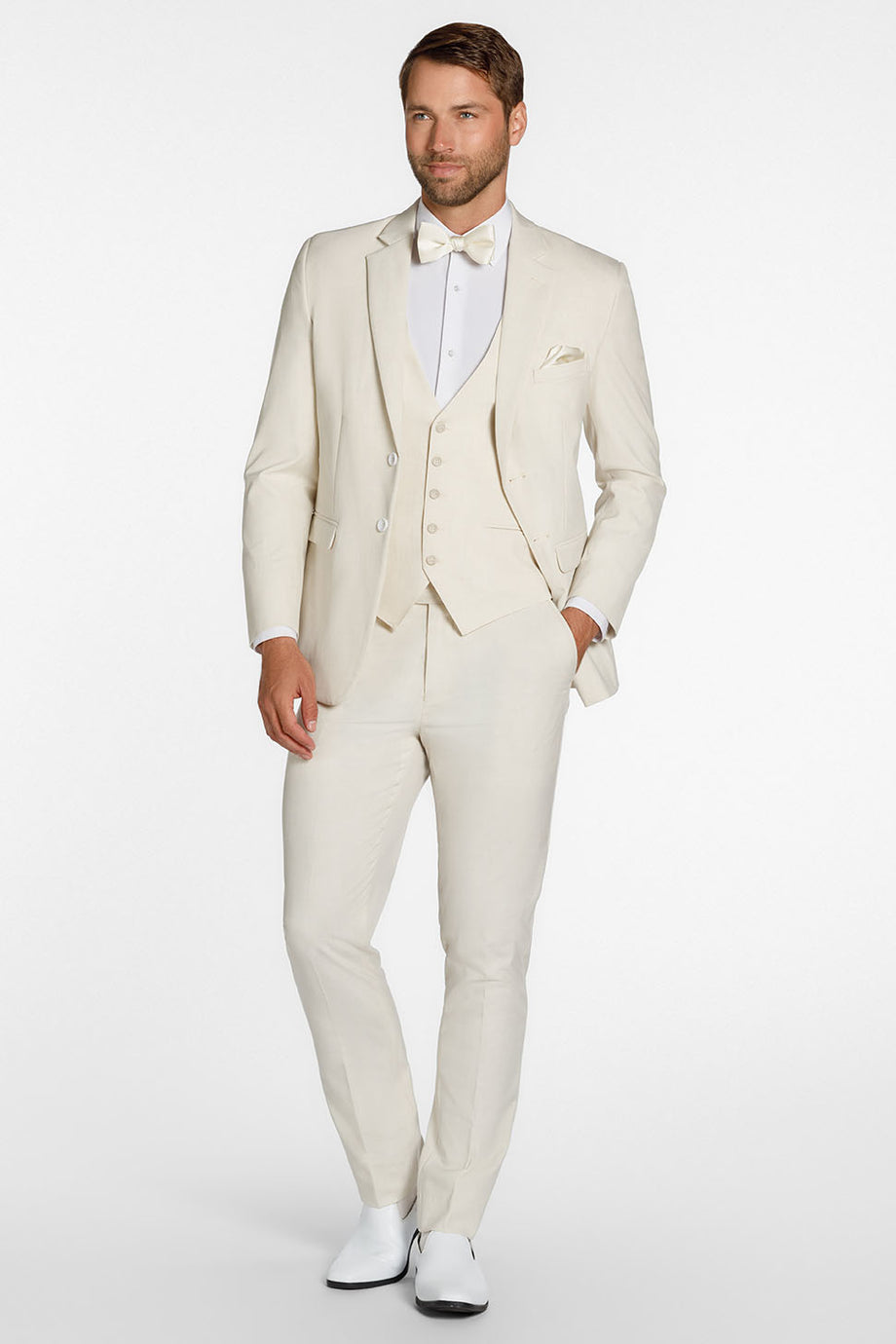 Mark of Distinction "Metro" Creme Suit Jacket (Separates)
