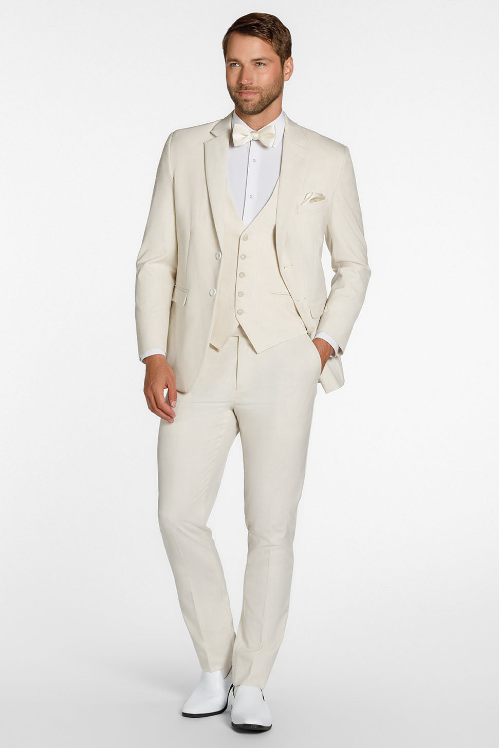 Mark of Distinction "Metro" Creme Suit Jacket (Separates)