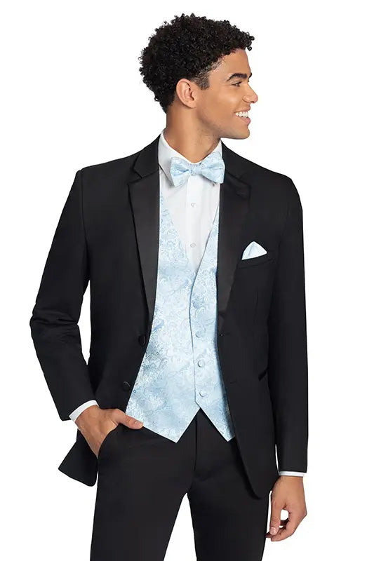 Mark of Distinction "Metro Notch" Black Tuxedo Jacket (Separates)