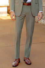 Mark of Distinction "Metro" Sage Luxury Blend Suit Pants