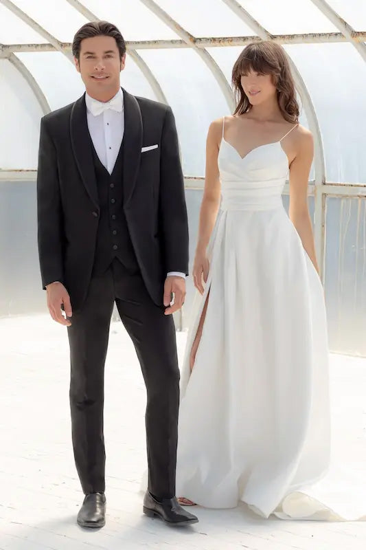 Mark of Distinction "Metro Shawl" Black Tuxedo Jacket (Separates)