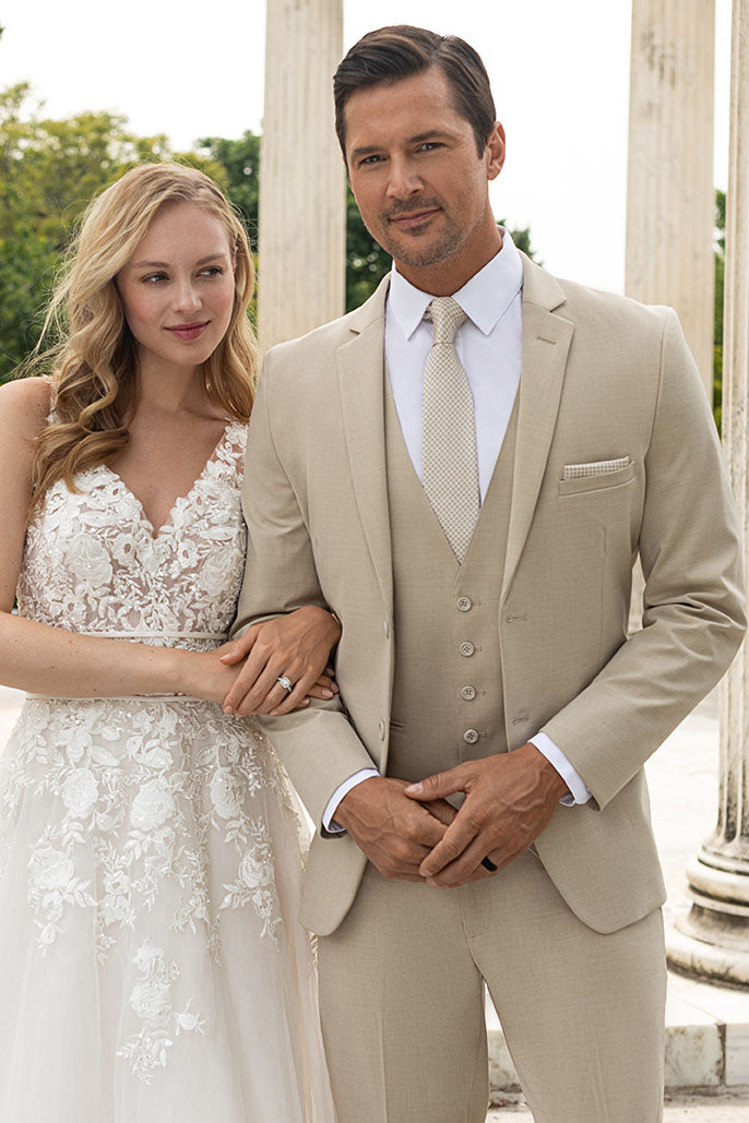 Mark of Distinction "Metro" Tan Suit Jacket (Separates)