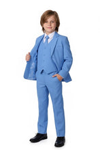 "Mason" Kids Cornflower Blue Suit (5-Piece Set)