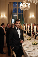 Mattarazi "Venezia Peak" Black 1-button Peak Tuxedo (2-Piece Set)