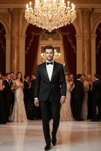 Mattarazi "Venezia Peak" Black 1-button Peak Tuxedo (2-Piece Set)