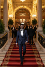 Mattarazi "Venezia Shawl" Navy 1-button Shawl Tuxedo (2-Piece Set)