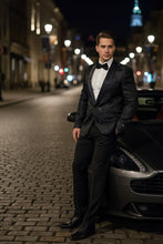 "Monte Carlo" Black Tuxedo Jacket (Separates)