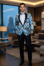 "Monte Carlo" Blue Tuxedo Jacket (Separates)
