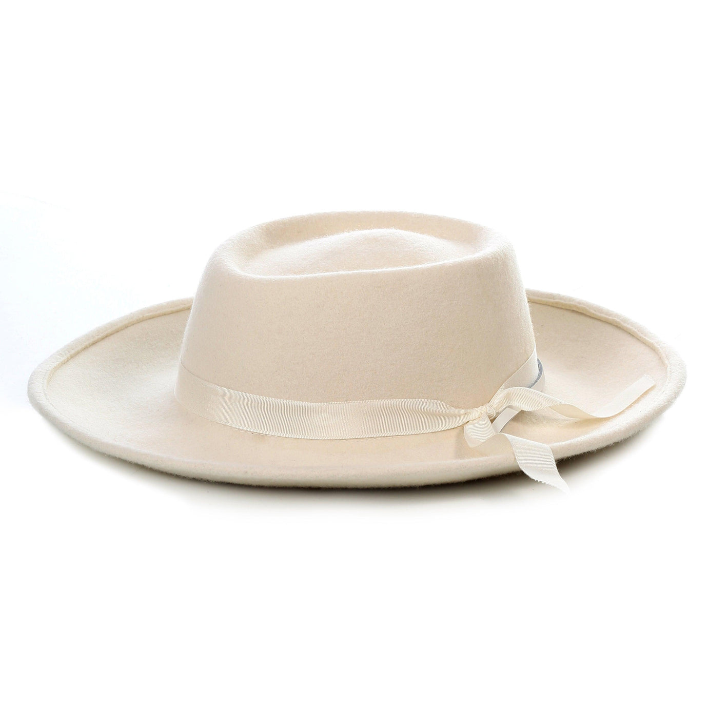 Off White Wide Brim Fedora - Earp - Ferrecci USA 