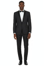 "Paris" Black 1-Button Shawl Tuxedo (2-Piece Set)