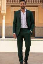 "Paris" Green 1-Button Shawl Tuxedo (2-Piece Set)
