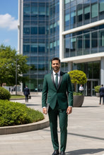 "Paris" Green 1-Button Shawl Tuxedo (2-Piece Set)