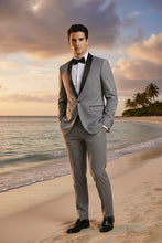"Paris" Grey 1-Button Shawl Tuxedo (2-Piece Set)