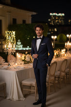 "Paris" Navy 1-Button Shawl Tuxedo (2-Piece Set)