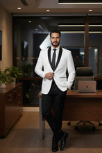 "Paris" Off-White 1-Button Shawl Tuxedo (2-Piece Set)