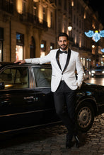 "Paris" Off-White 1-Button Shawl Tuxedo (2-Piece Set)