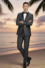 "Paris" Sharkskin 1-Button Shawl Tuxedo (2-Piece Set)