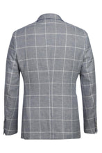 Pellagio Blue & White Windowpane Sports Jacket