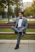 Pellagio Blue & White Windowpane Sports Jacket