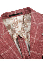 Pellagio Crimson Windowpane Sports Jacket