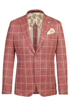 Pellagio Crimson Windowpane Sports Jacket