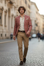 Pellagio Crimson Windowpane Sports Jacket