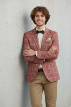 Pellagio Crimson Windowpane Sports Jacket