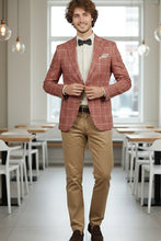 Pellagio Crimson Windowpane Sports Jacket