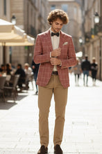 Pellagio Crimson Windowpane Sports Jacket