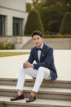 Pellagio Dark Blue Windowpane Sports Jacket