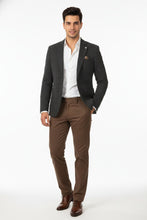 Pellagio Dark Brown Textured Sports Jacket