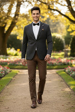 Pellagio Dark Brown Textured Sports Jacket