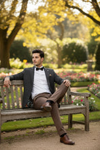 Pellagio Dark Brown Textured Sports Jacket