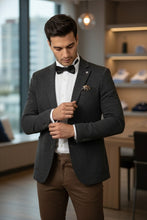 Pellagio Dark Brown Textured Sports Jacket