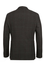 Pellagio Dark Brown Windowpane Sports Jacket